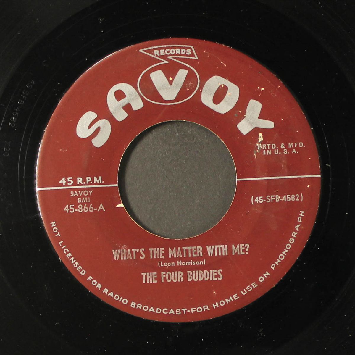 what's the matter with me? / sweet tooth for my baby by FOUR BUDDIES