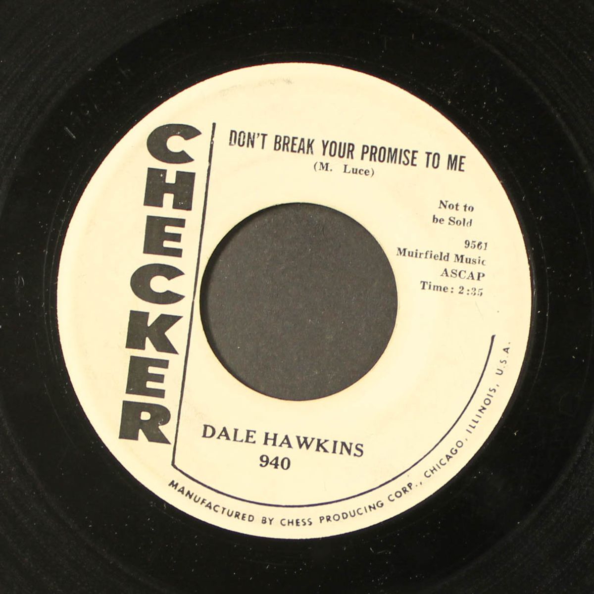 hot dog / don't break your promise by DALE HAWKINS