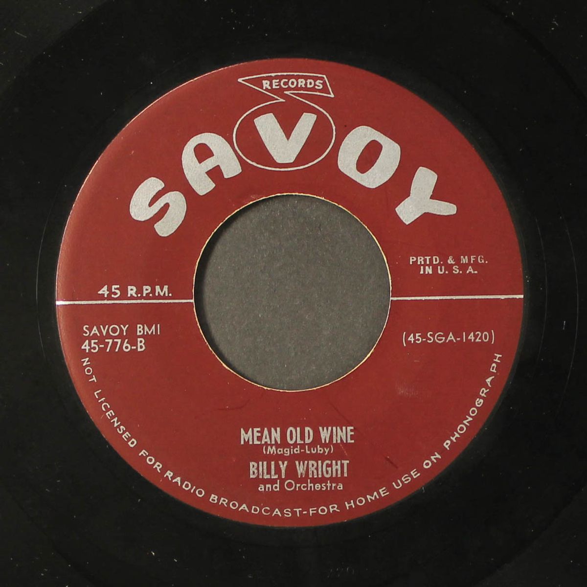 mean old wine / keep your hands by BILLY WRIGHT