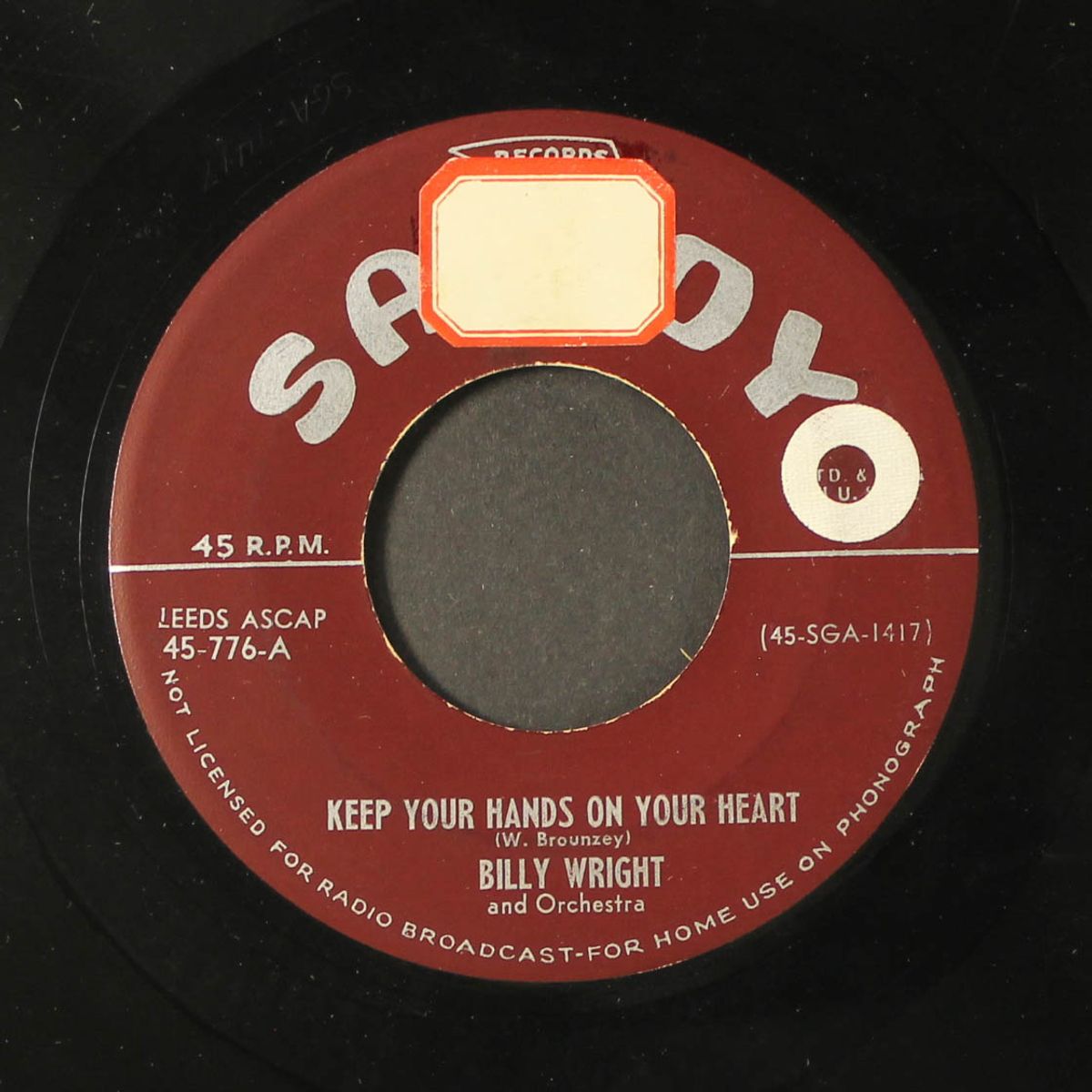 mean old wine / keep your hands by BILLY WRIGHT
