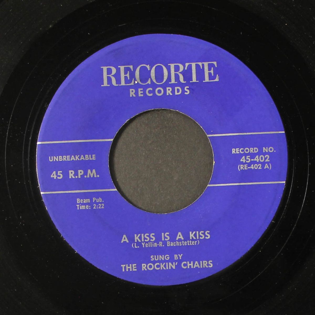 rockin' chair boogie / a kiss is a kiss by ROCKIN' CHAIRS