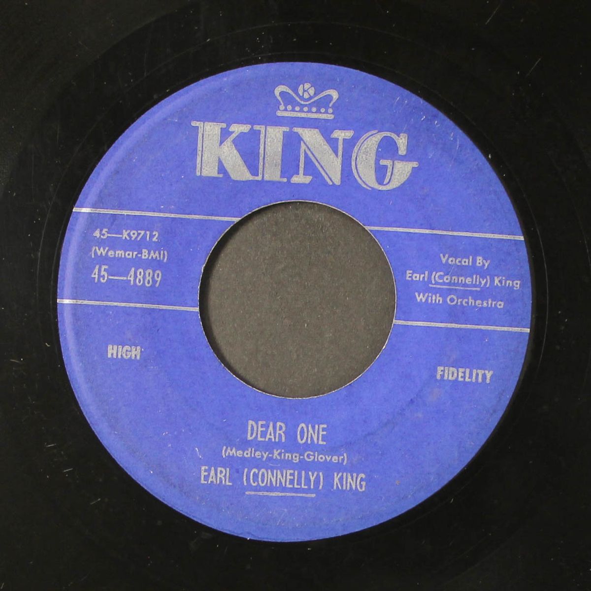 big blue diamonds / dear one by EARL (CONNELLY) KING