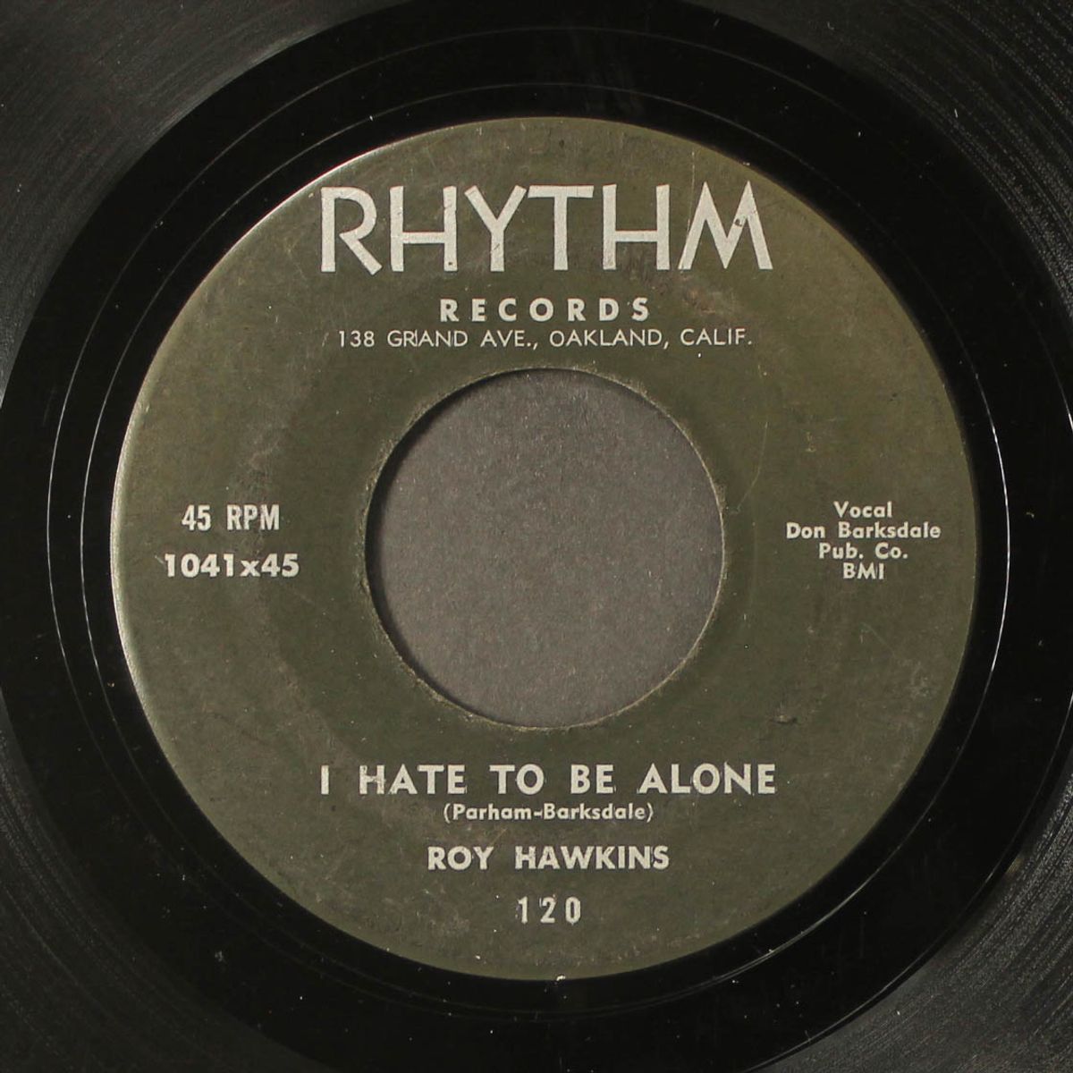 i hate to be alone / lonesome without you by ROY HAWKINS