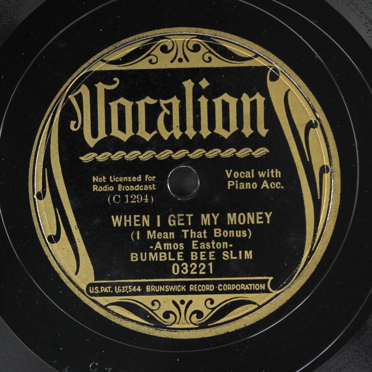 dumb trick blues / when i get my money by BUMBLE BEE SLIM