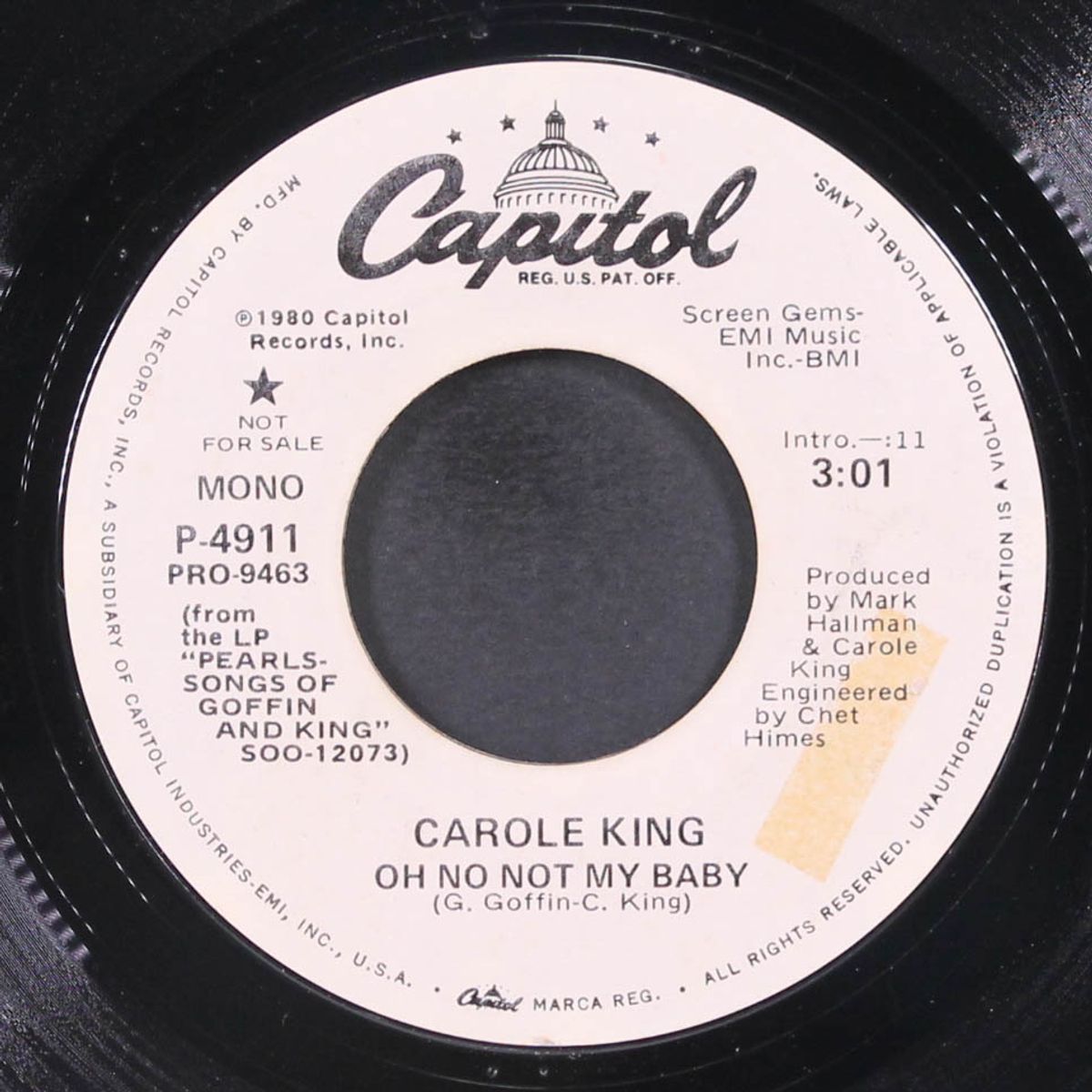 oh no not my baby / mono by CAROLE KING