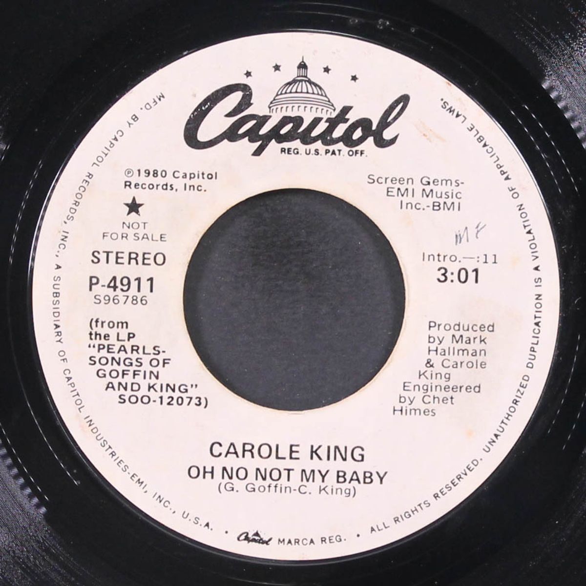 oh no not my baby / mono by CAROLE KING