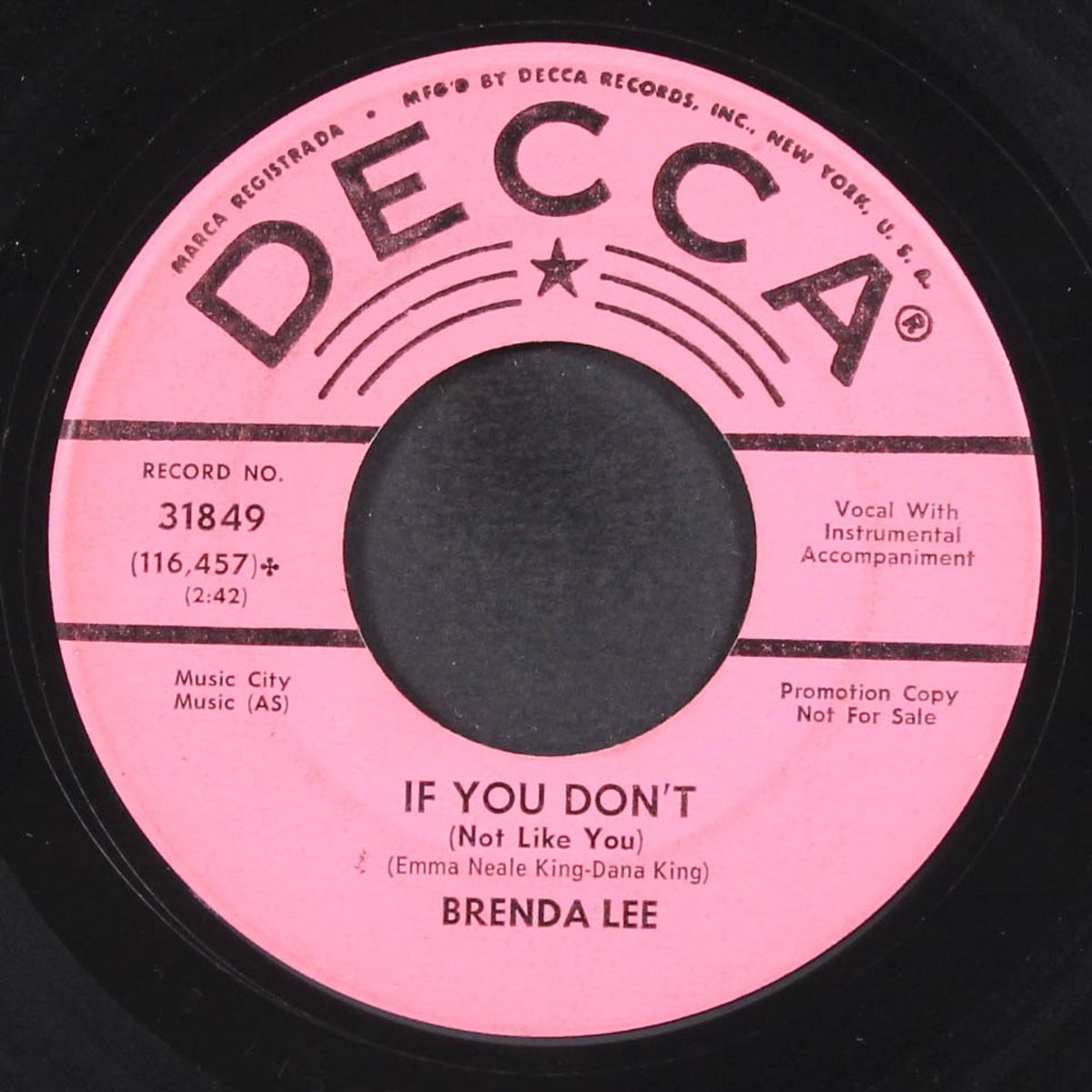 rusty bells / if you don't by BRENDA LEE