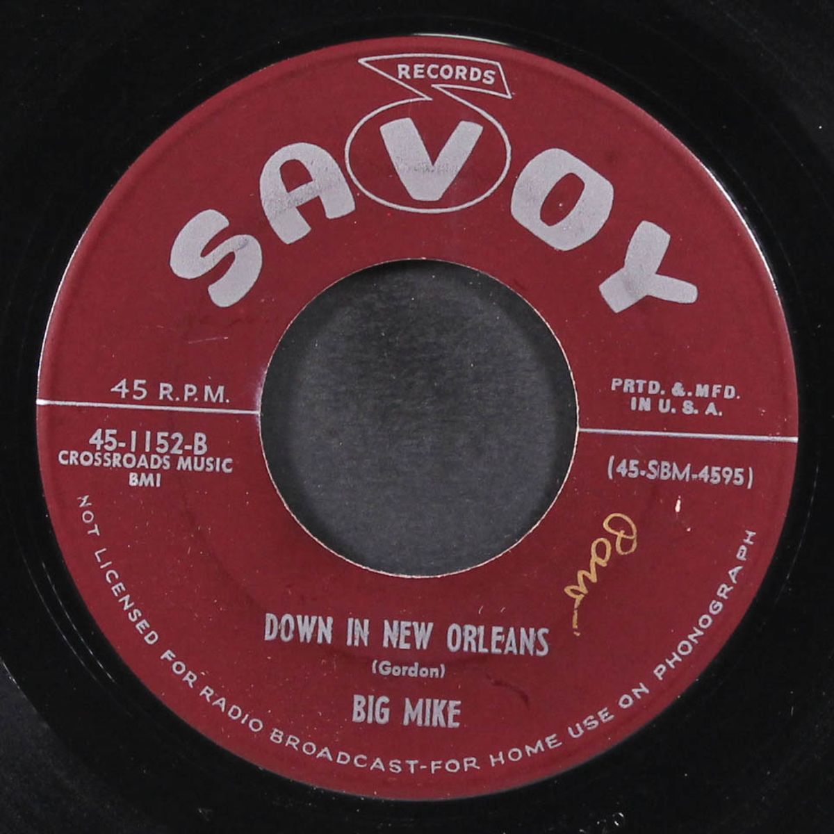 rain or shine / down in new orleans by BIG MIKE