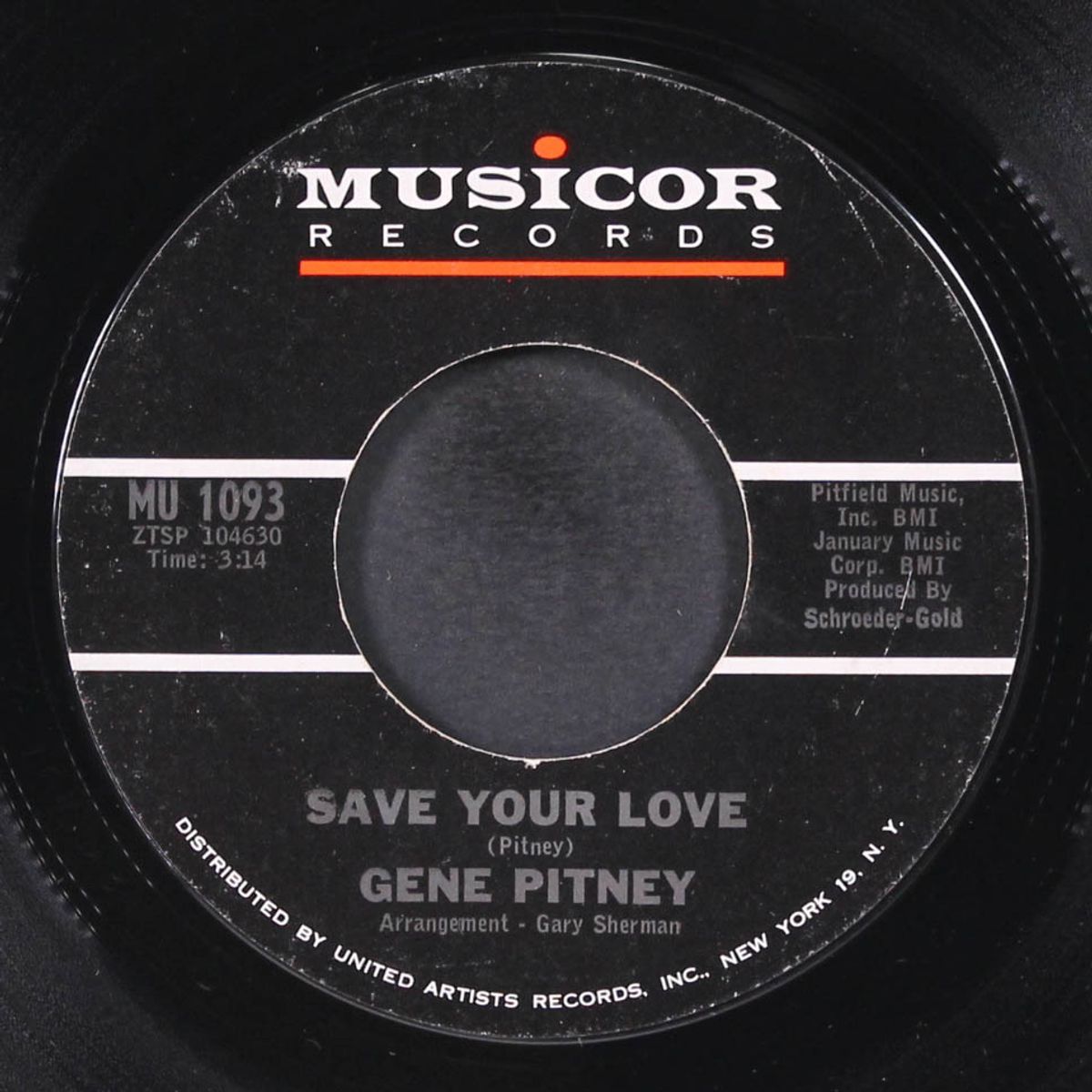 last chance to turn around / save your love by GENE PITNEY