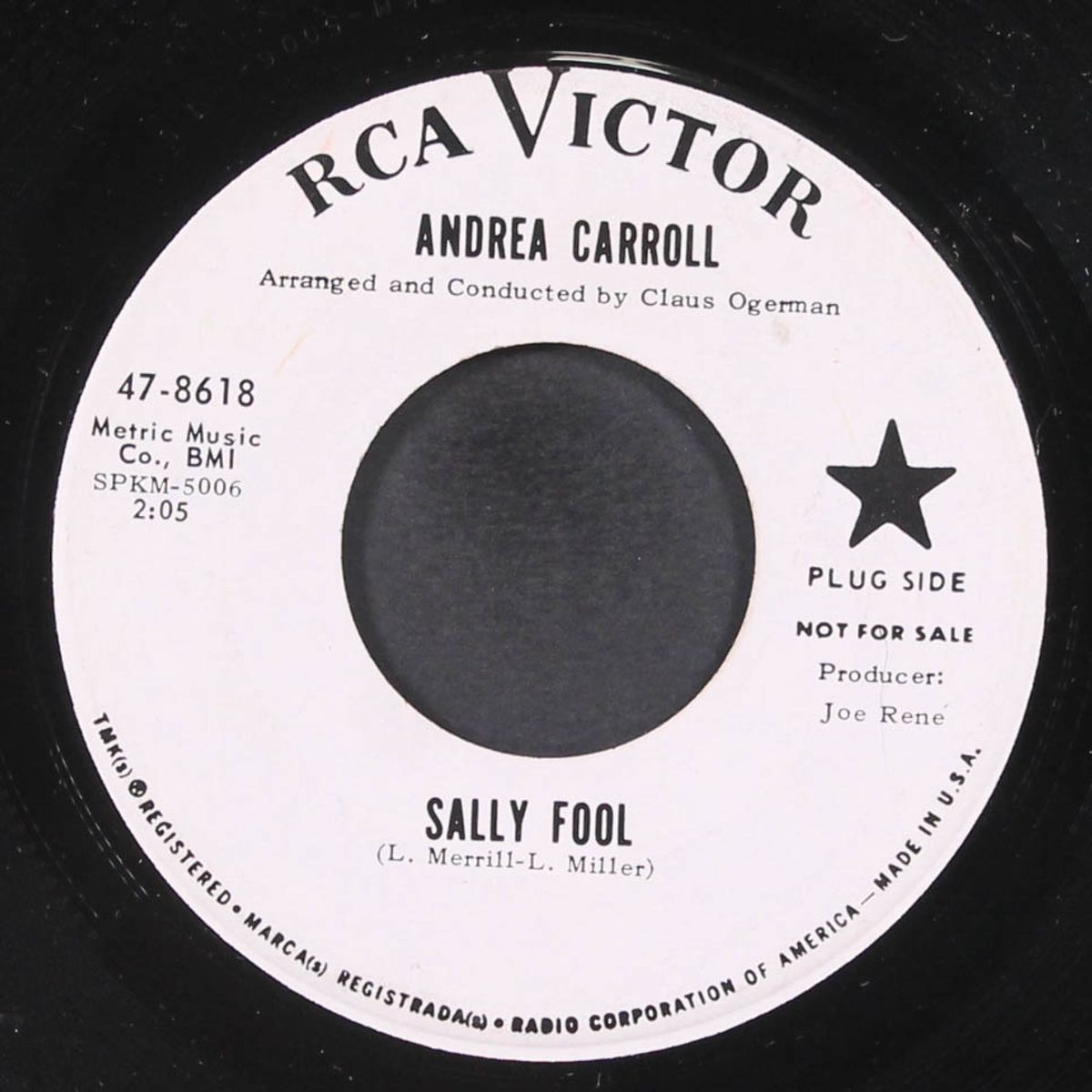 sally fool / mr. music man by ANDREA CARROLL