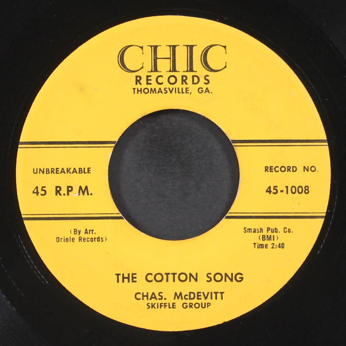 freight train / the cotton song by CHAS. MCDEVITT