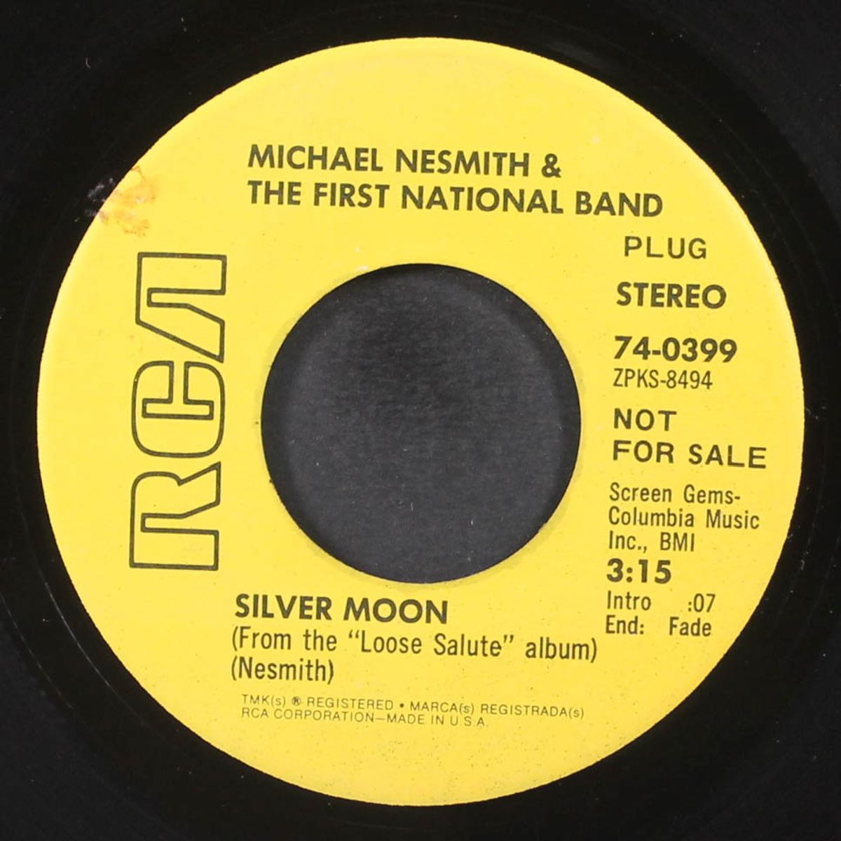 lady of the valley / silver moon by MICHAEL NESMITH & FIRST NATIONAL BAND