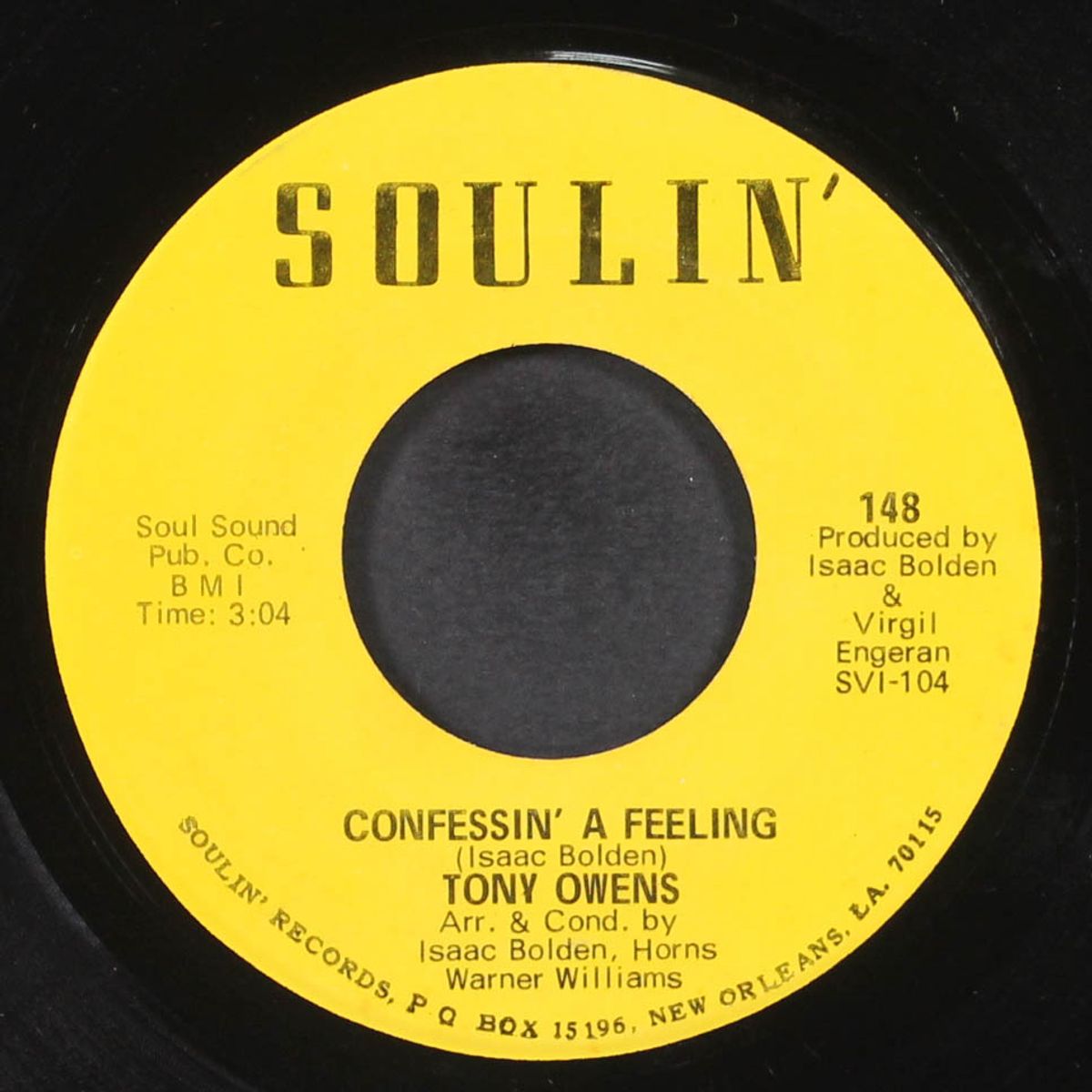 confessin' a feeling / got'a get my baby back home by TONY OWENS