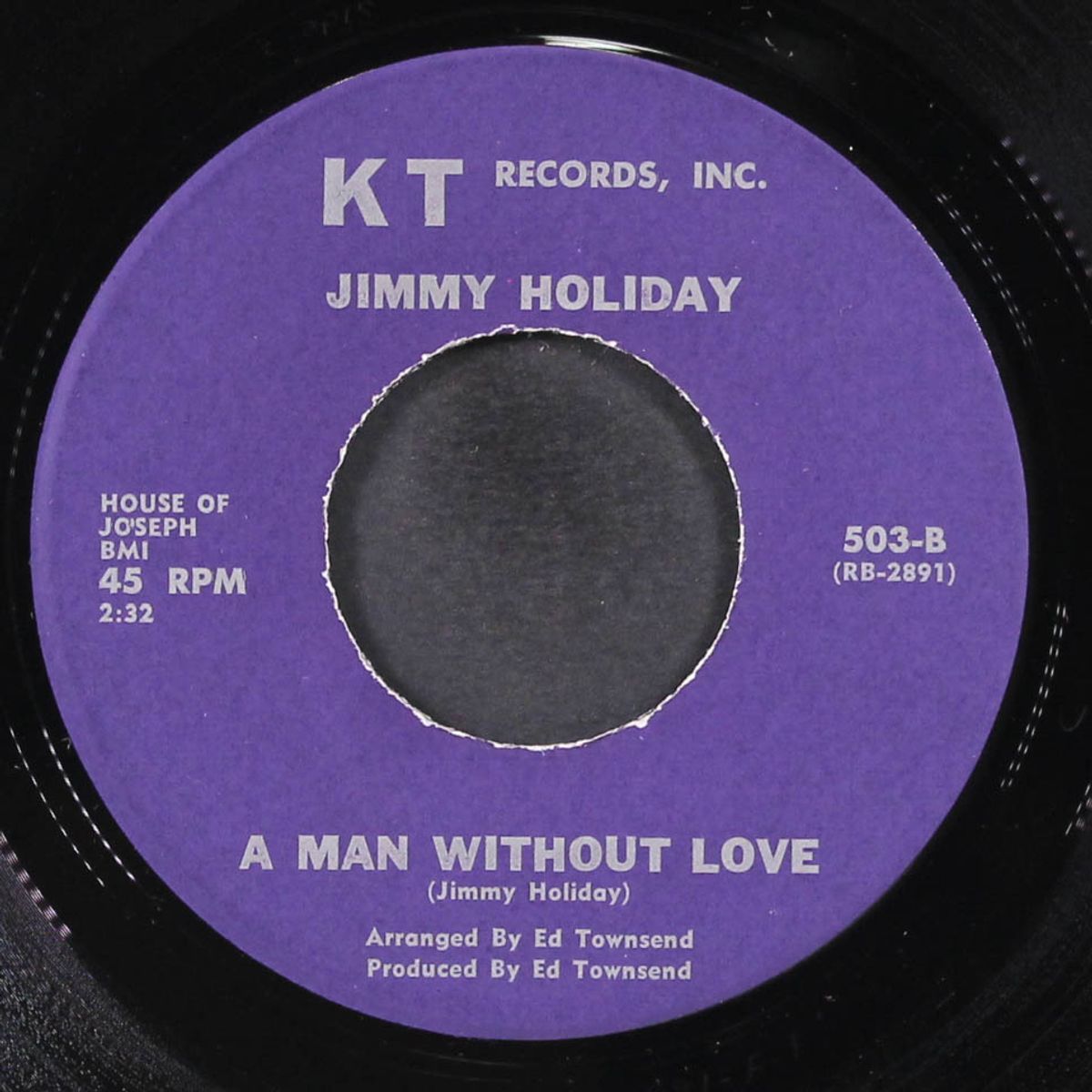 shield all around / a man without love by JIMMY HOLIDAY