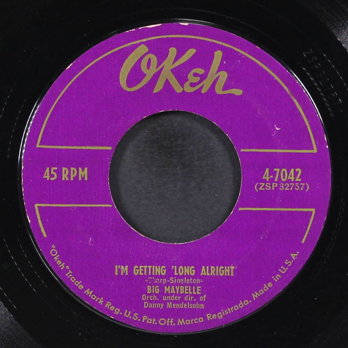 my big mistake / i'm gettin 'long alright by BIG MAYBELLE