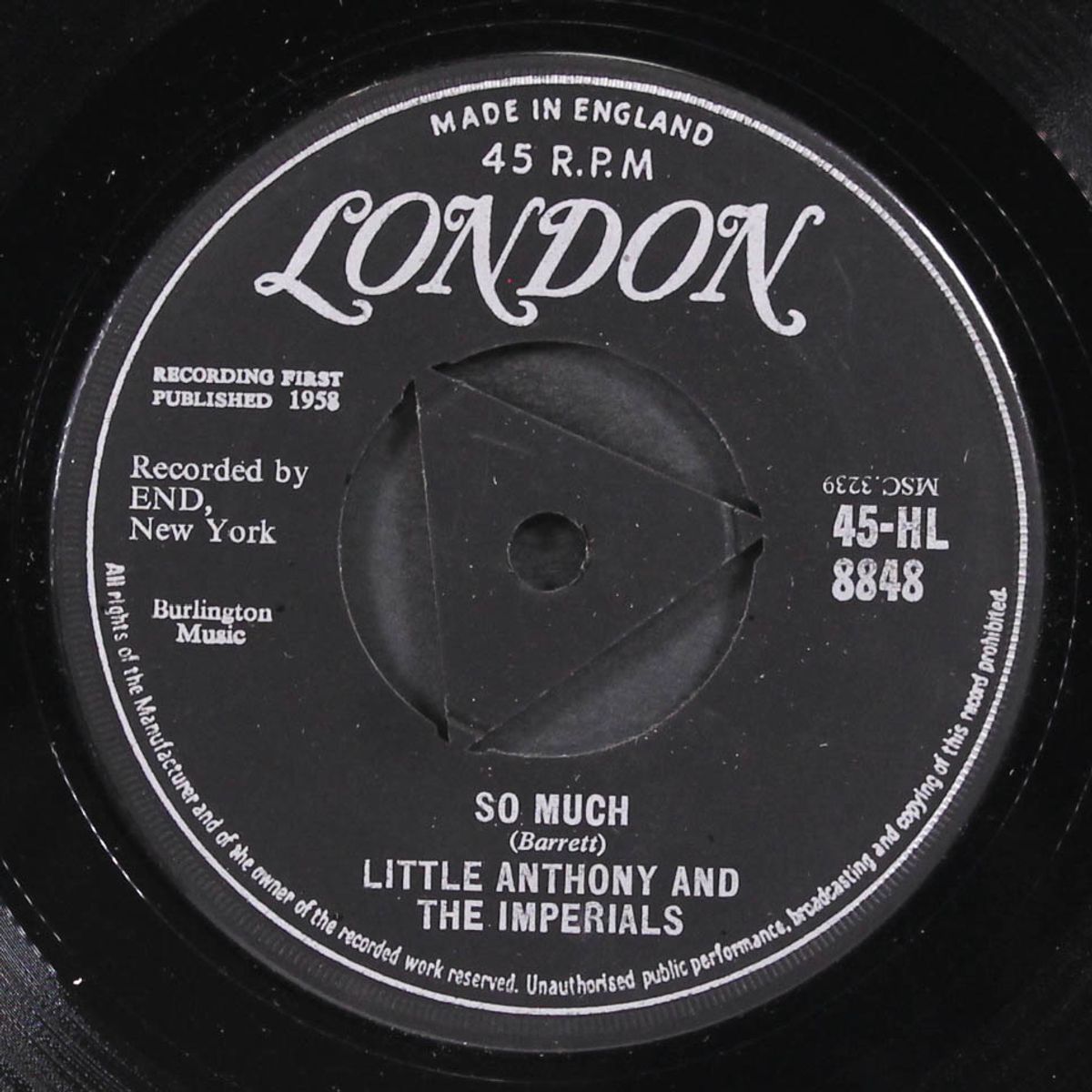 so much / oh yeah by LITTLE ANTHONY & IMPERIALS
