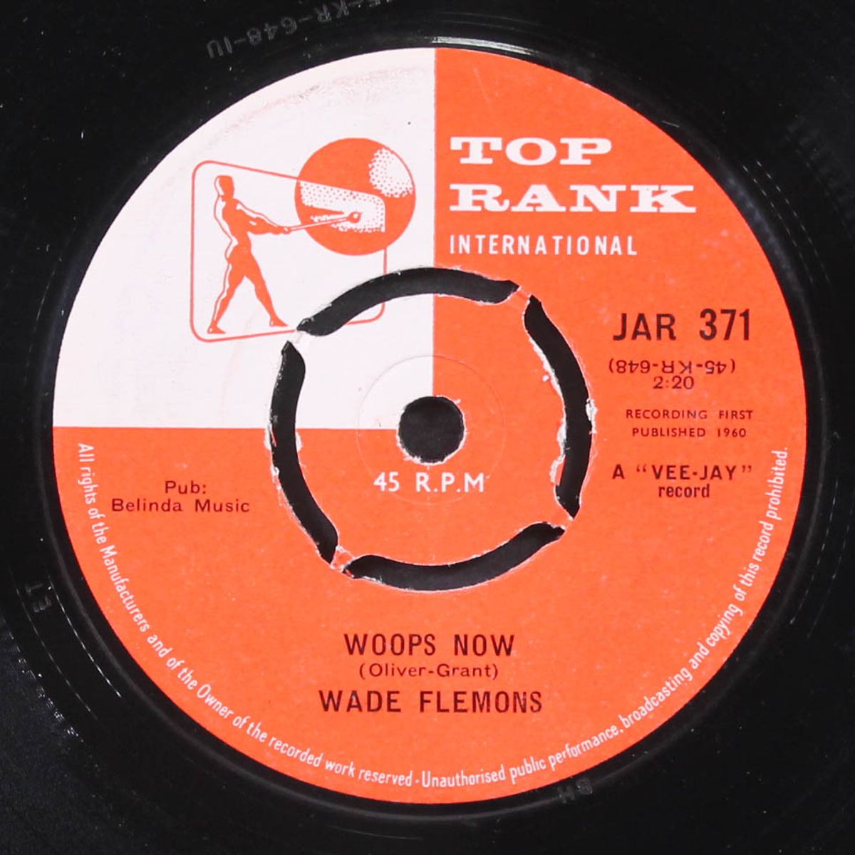 easy lovin' / woops now by WADE FLEMONS