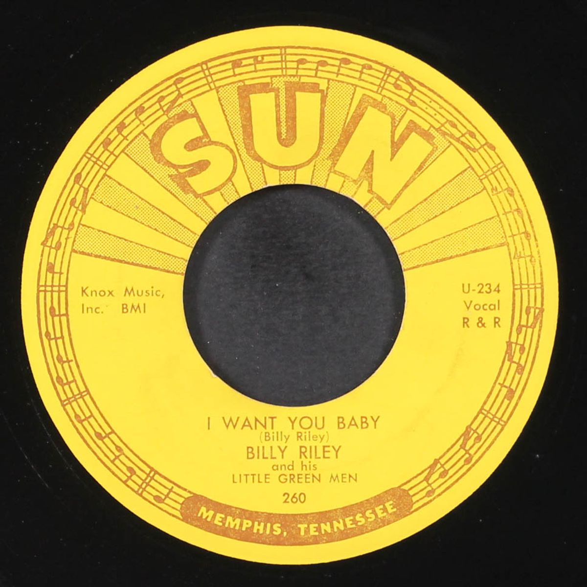 flyin' saucers rock & roll / i want you baby by BILLY RILEY