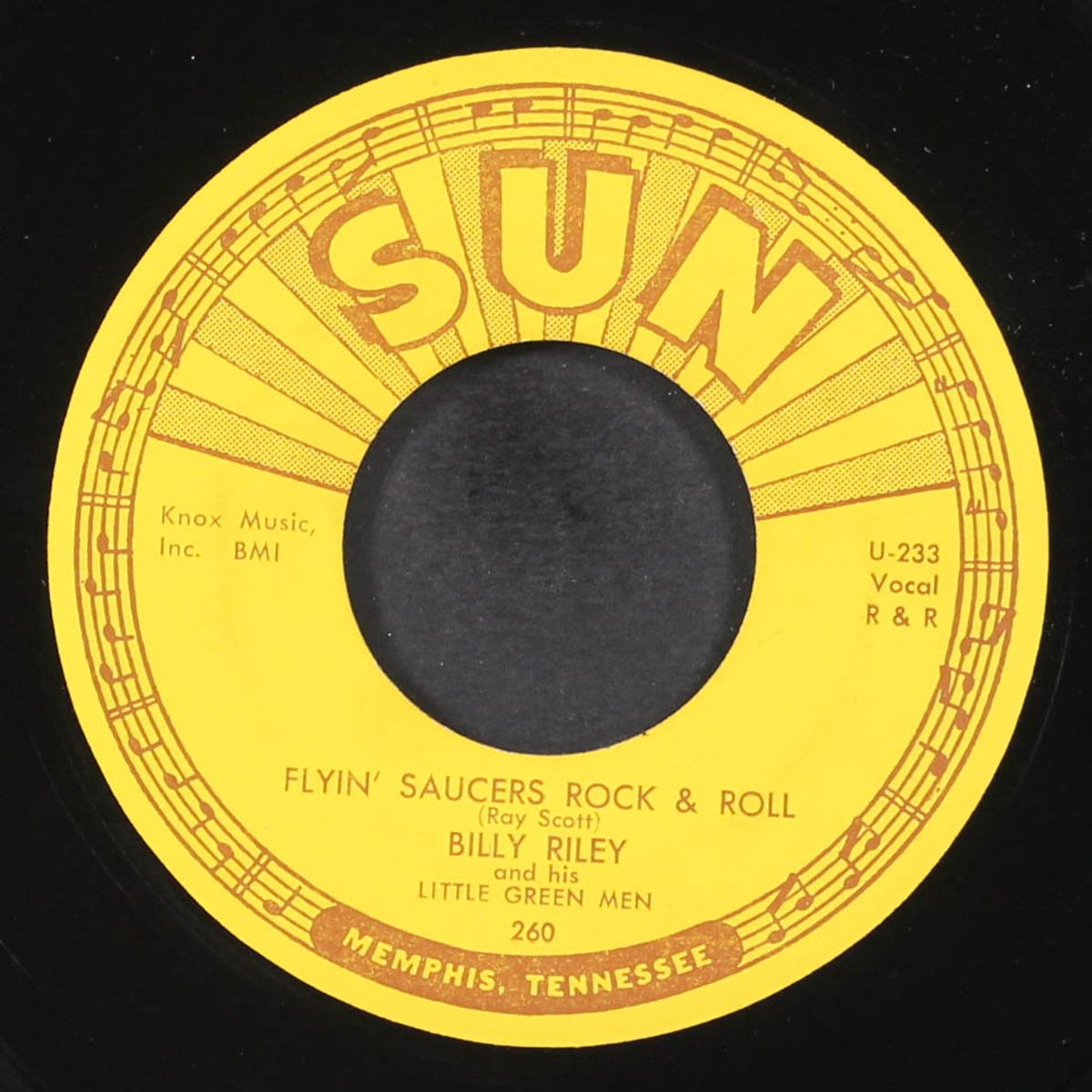flyin' saucers rock & roll / i want you baby by BILLY RILEY