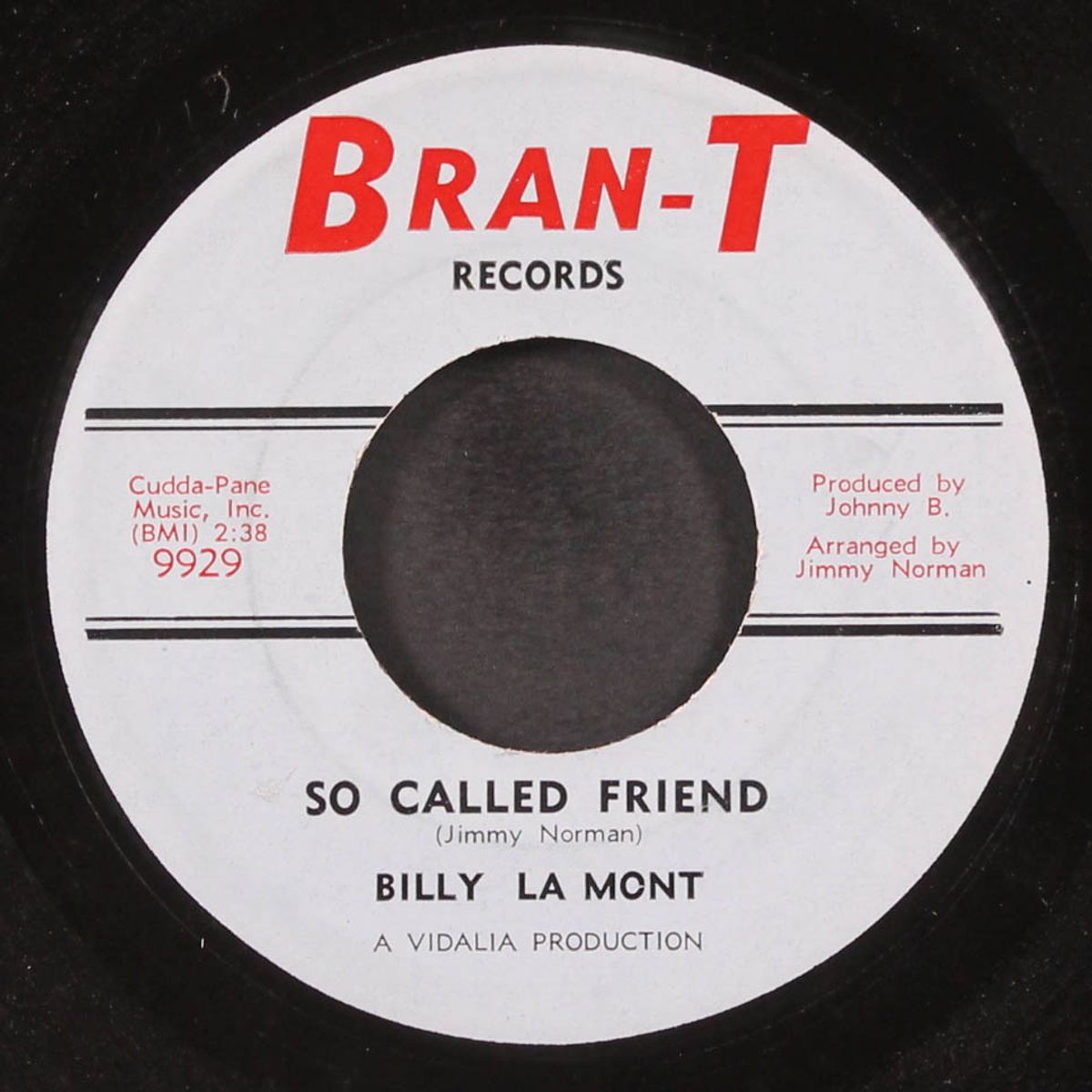 so called friend / please come home by BILLY LA MONT