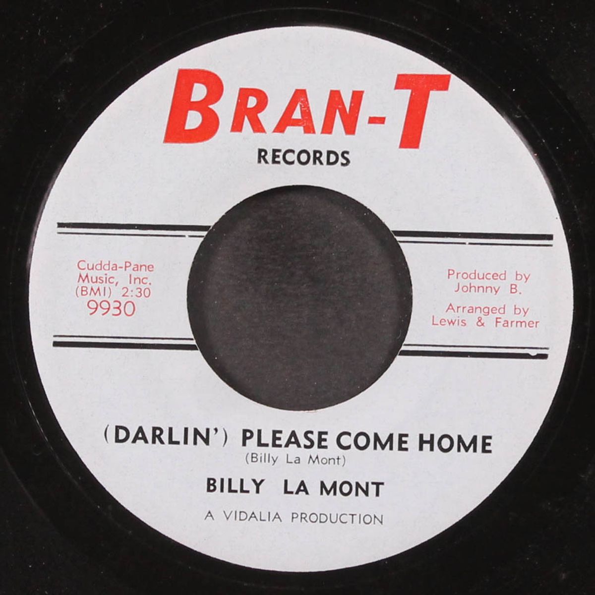 so called friend / please come home by BILLY LA MONT