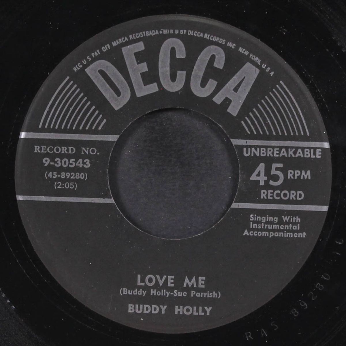 love me / you are my one desire by BUDDY HOLLY