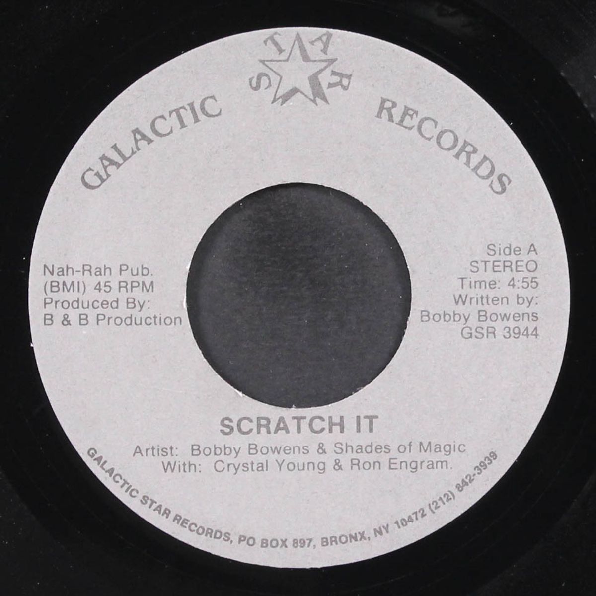 sweet love, so good / scratch it by BOBBY BOWENS & SHADES OF MAGIC