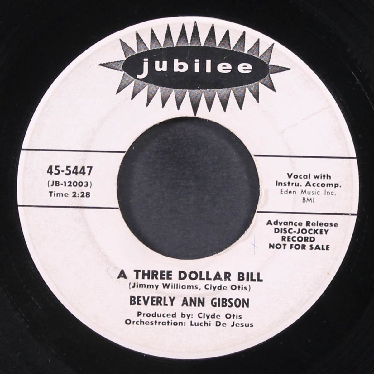 a three dollar bill / do the monkey by BEVERLY ANN GIBSON