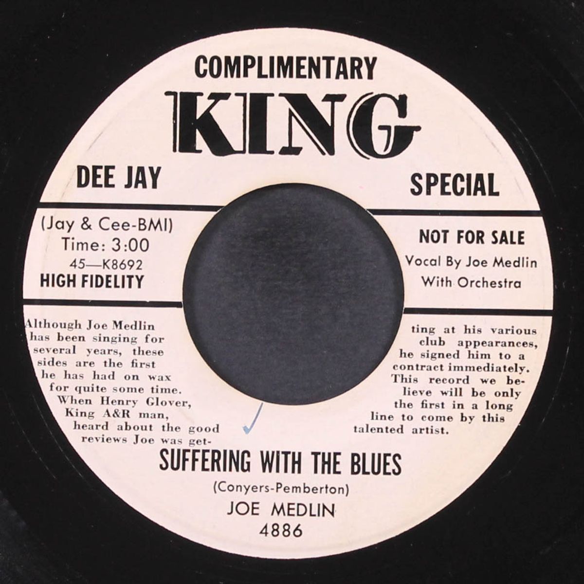 suffering with blues / someone made you for me by JOE MEDLIN