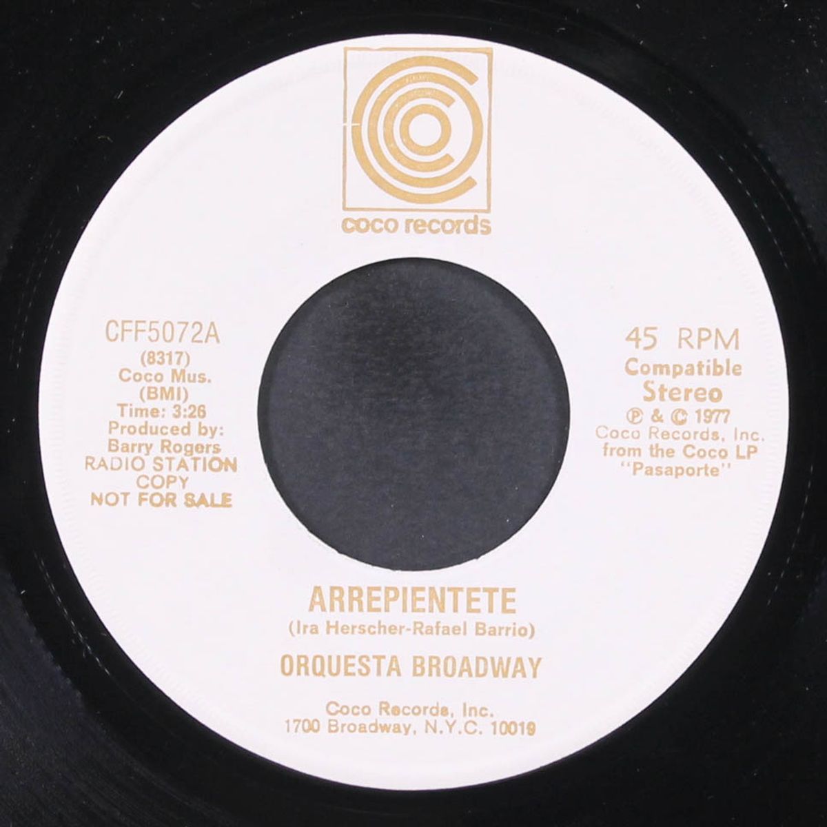arrepientete / presentimiento by ORQUESTA BROADWAY