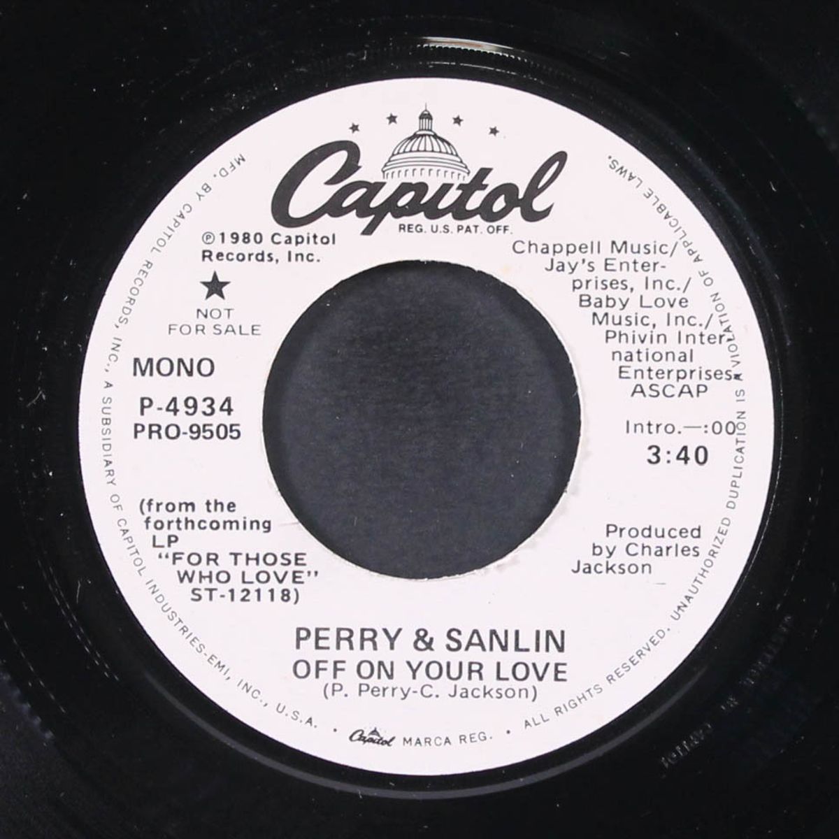 off on your love / keep dancing by PERRY & SANLIN