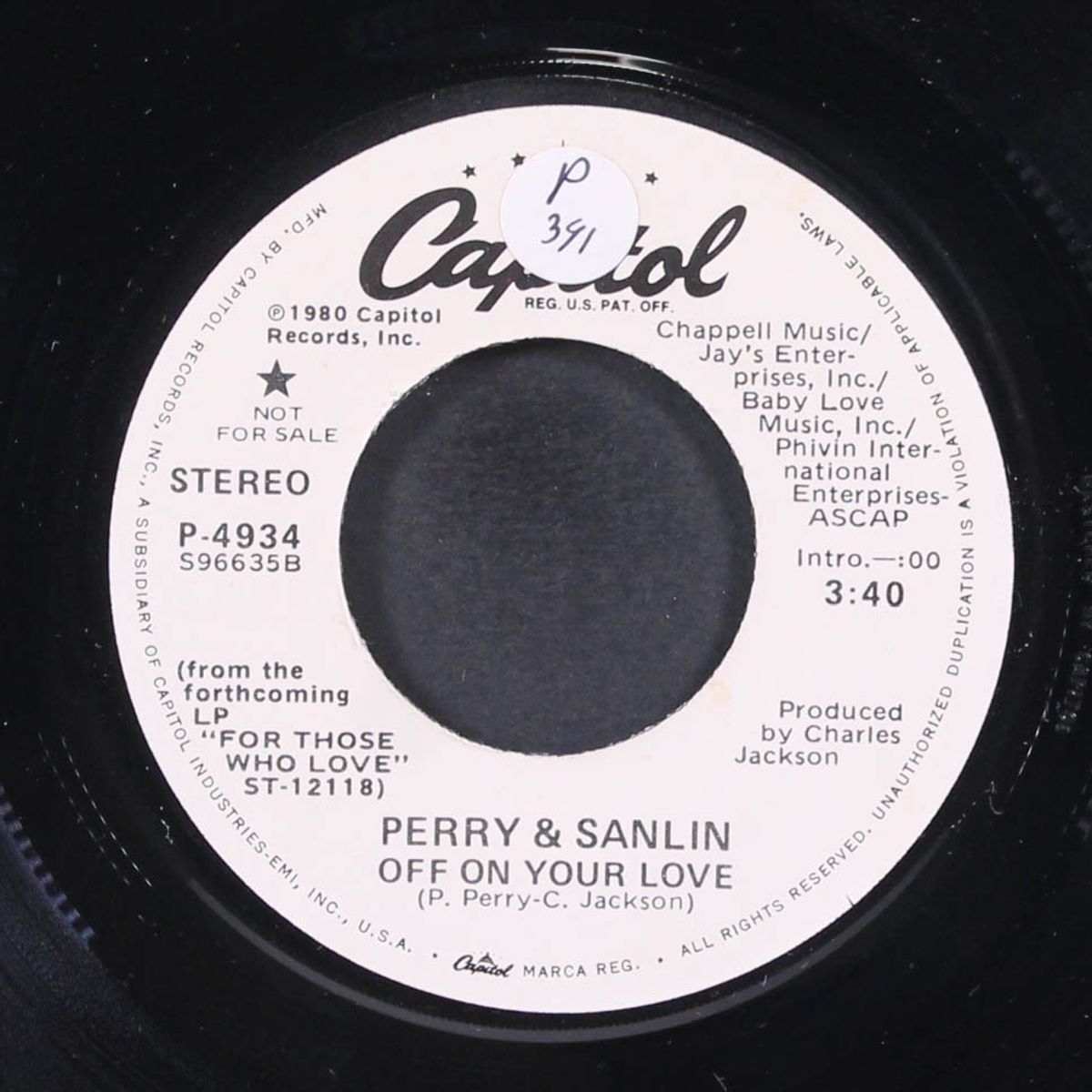 off on your love / keep dancing by PERRY & SANLIN