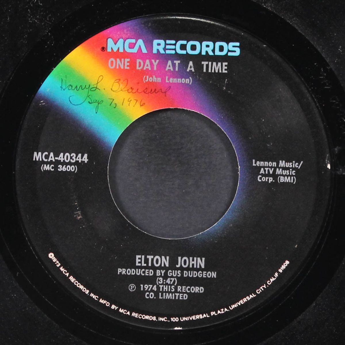 lucy in the sky with diamonds / one day at a time by ELTON JOHN