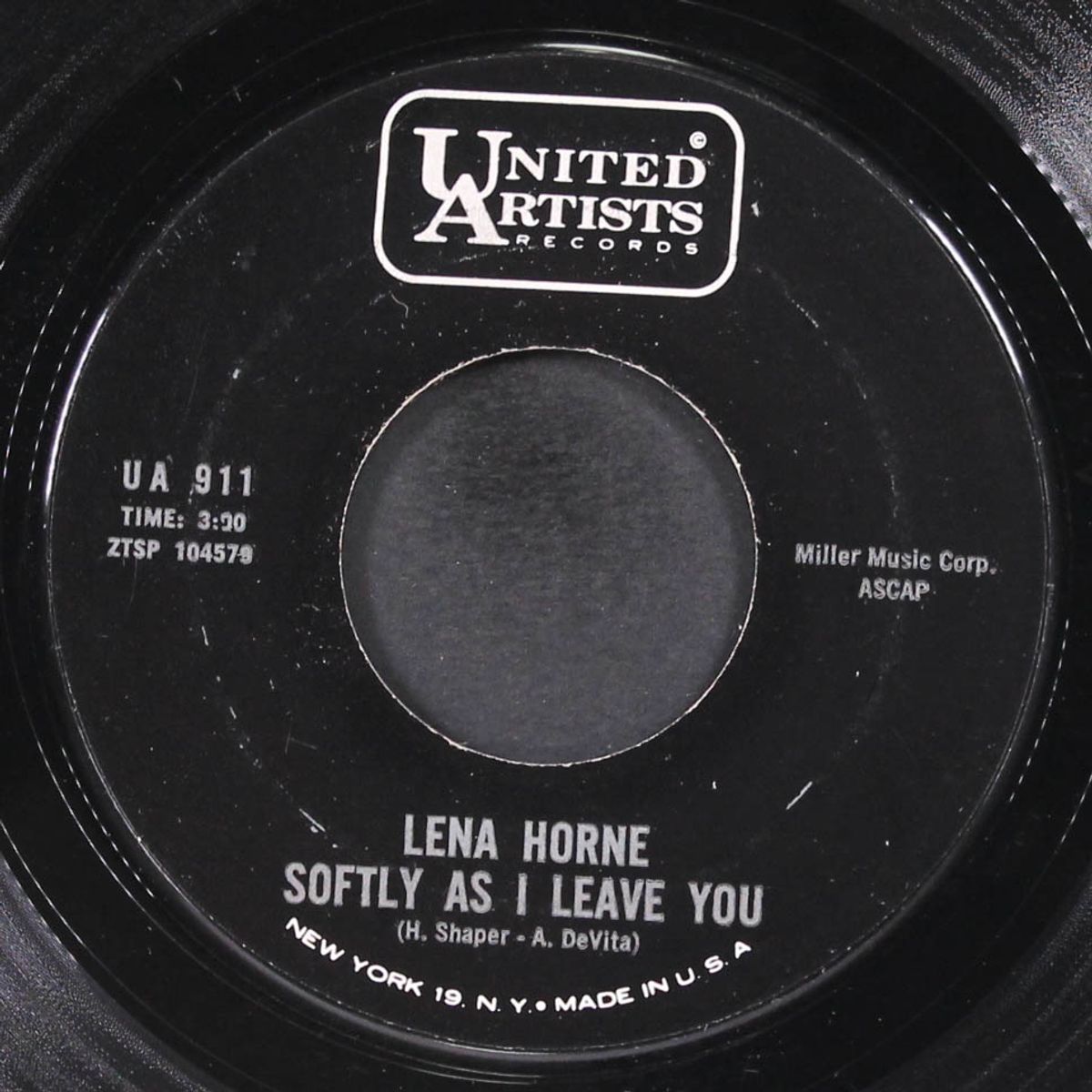 sand and the sea / softly as i leave you by LENA HORNE
