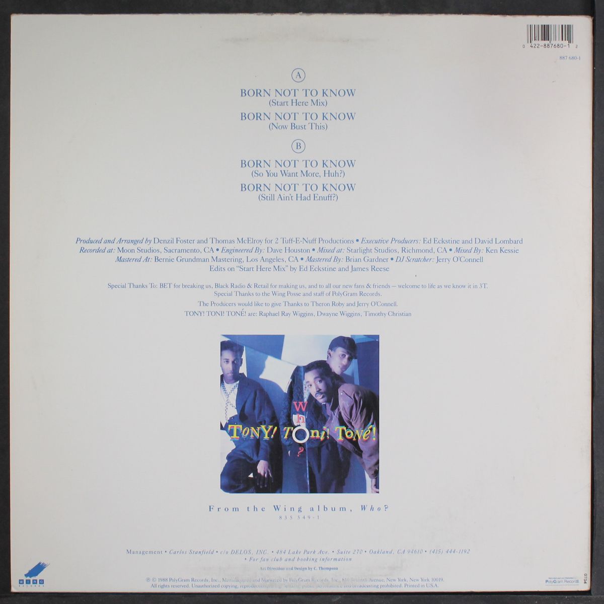 born not to know by TONY TONI TONE