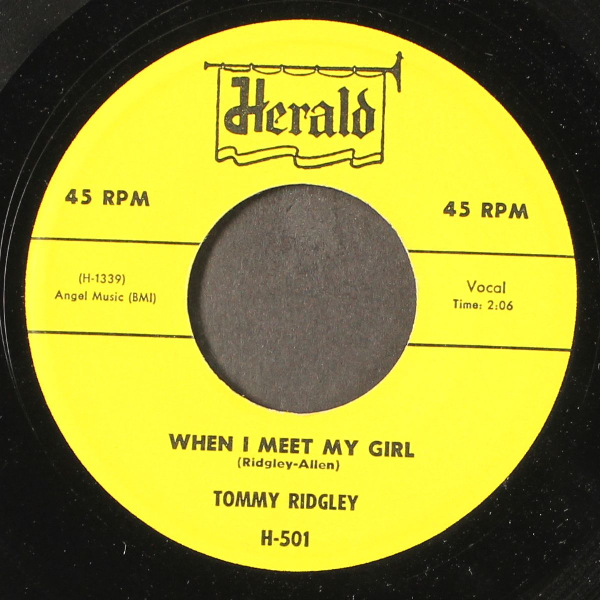 when i meet my girl / what'cha gonna do by TOMMY RIDGLEY