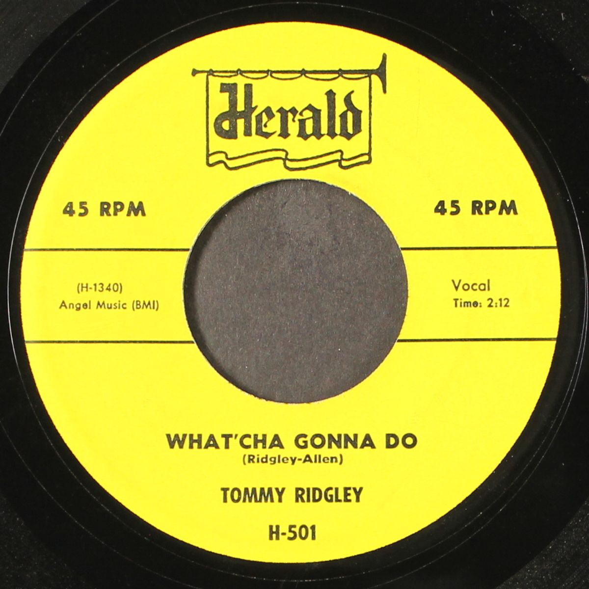 when i meet my girl / what'cha gonna do by TOMMY RIDGLEY