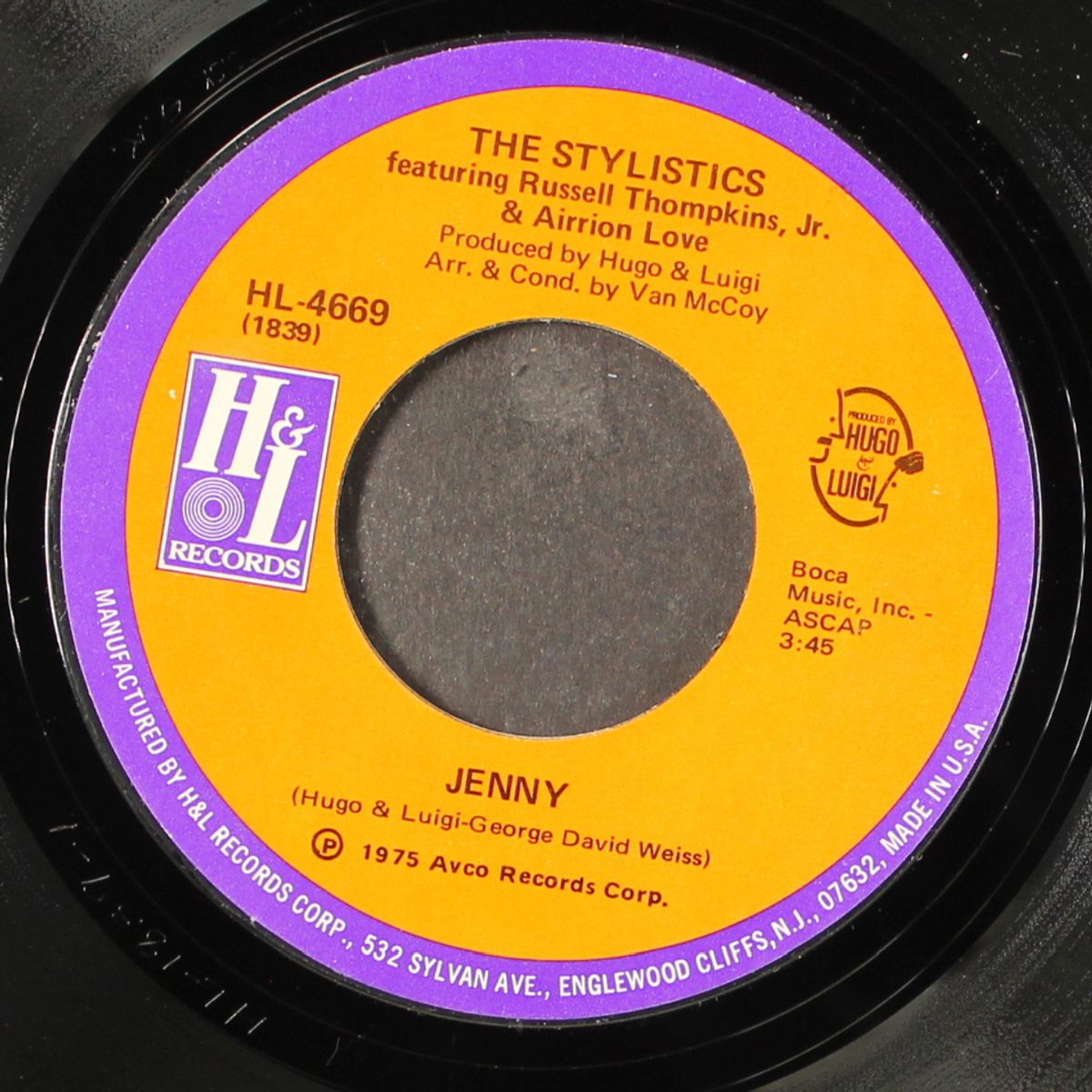 can't help falling in love / jenny by STYLISTICS