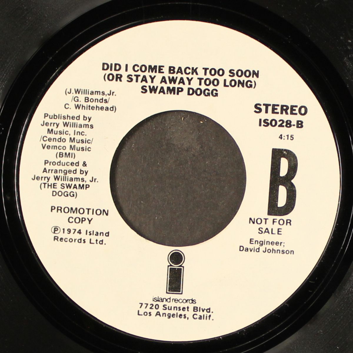 i wanna life time of loving you / did i come back too soon by SWAMP DOGG