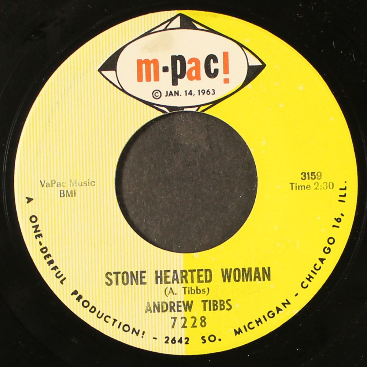 stone hearted woman / i made a mistake by ANDREW TIBBS