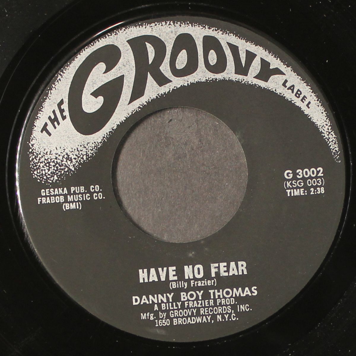 my love is over / have no fear by DANNY BOY THOMAS