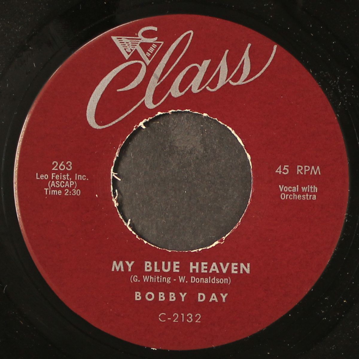 my blue heaven / i don't want to by BOBBY DAY