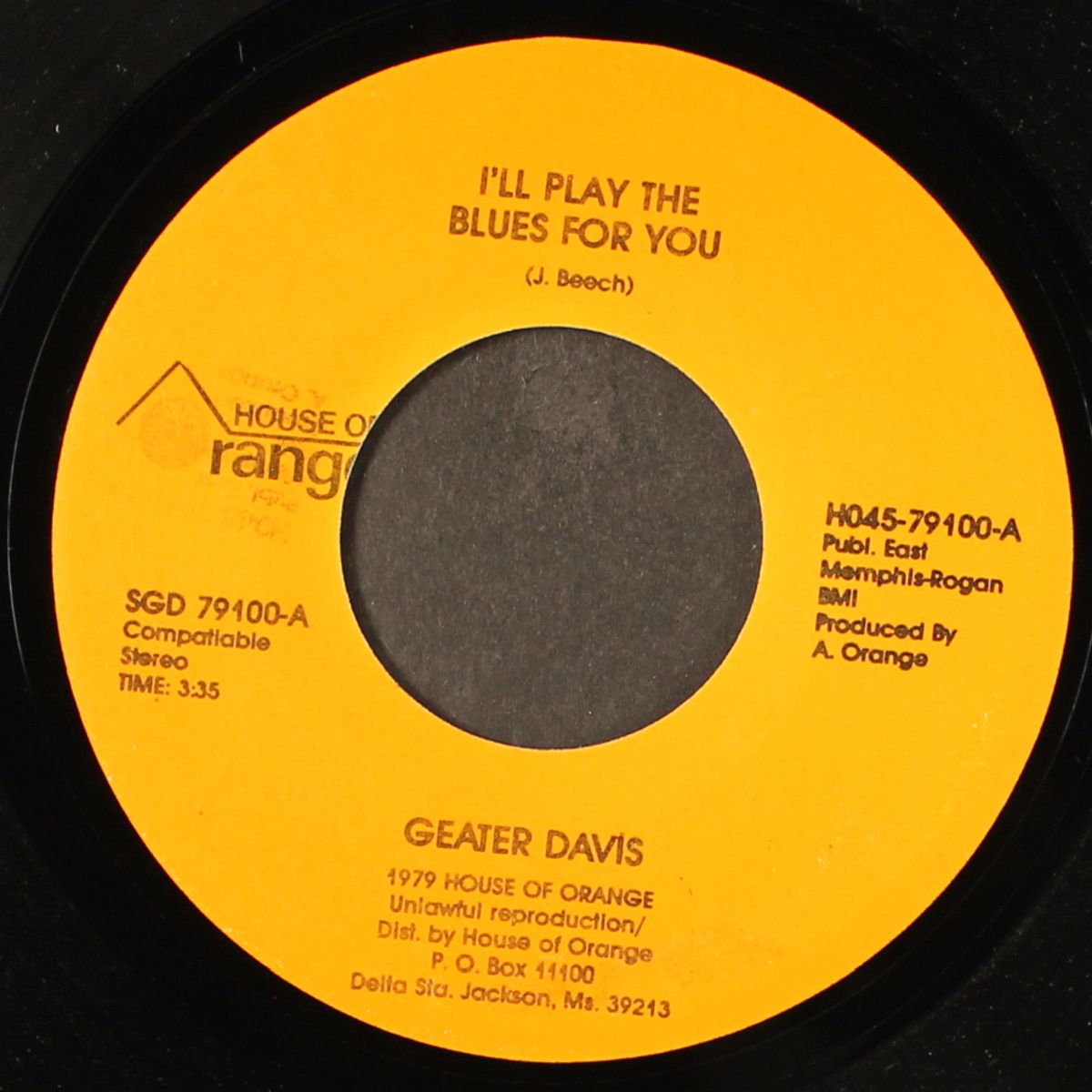 i'll play the blues for you / disco music by GEATER DAVIS