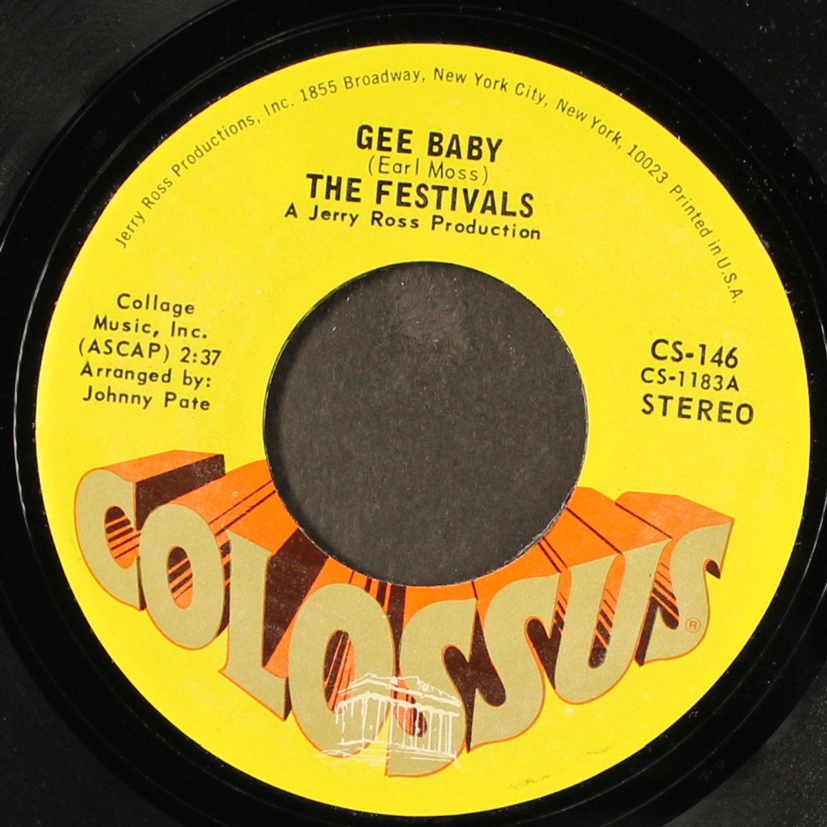 gee baby / give her up by FESTIVALS