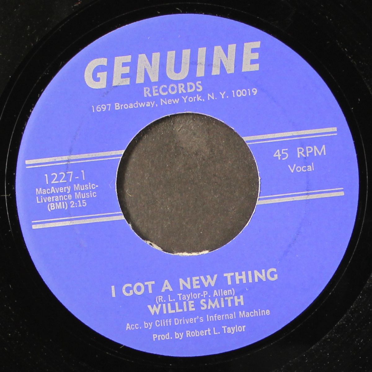 i got a new thing / instrumental by WILLIE SMITH