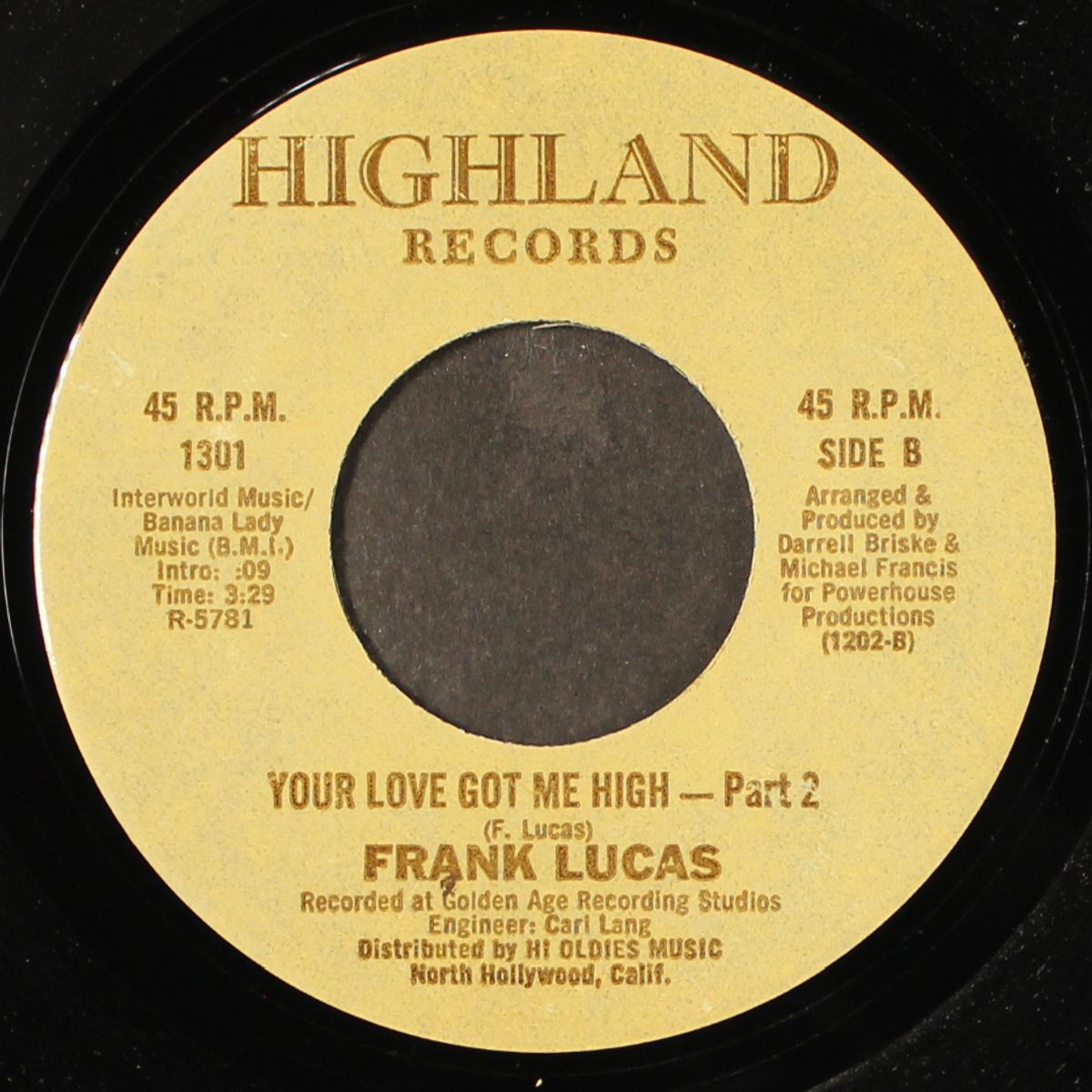 your love got me high by FRANK LUCAS