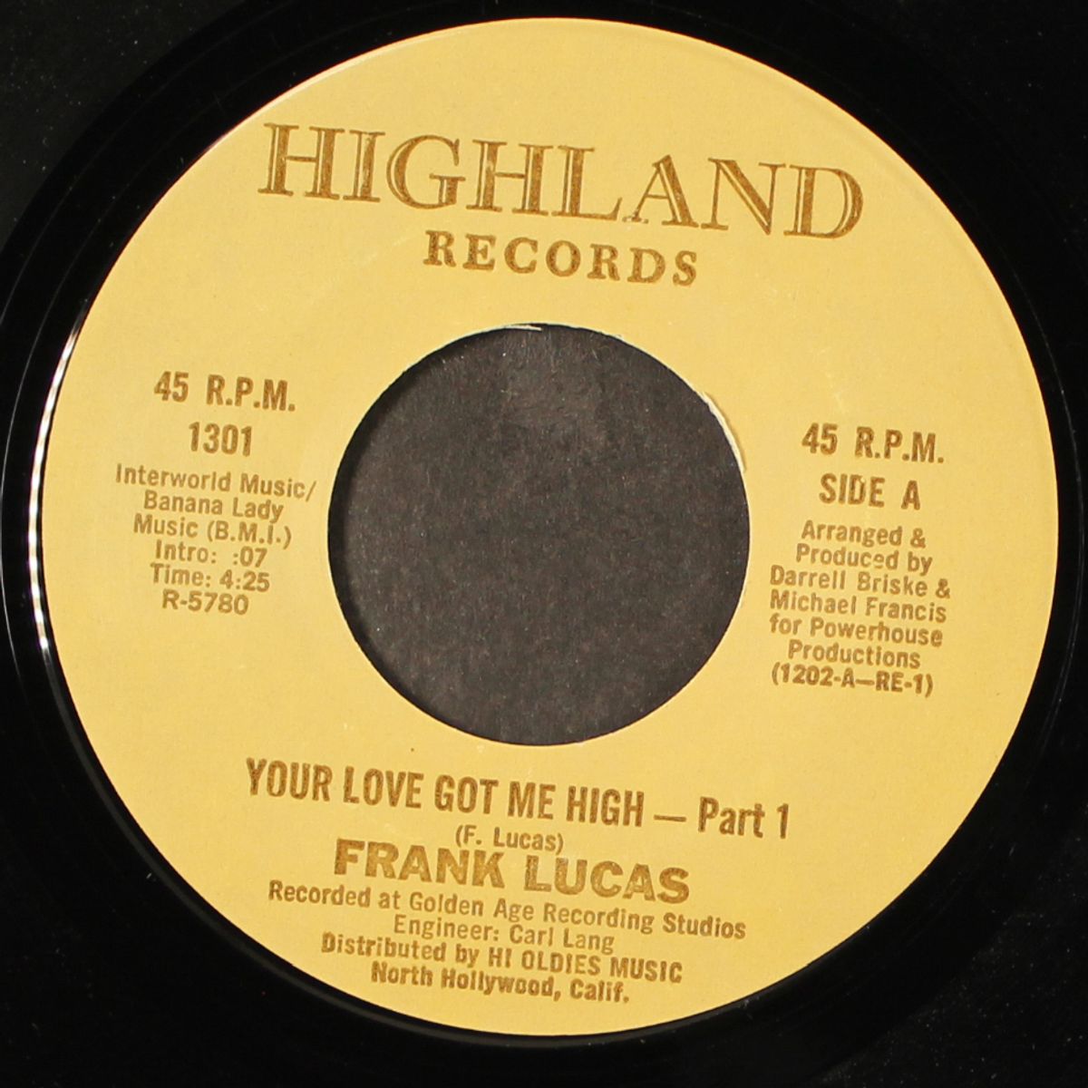 your love got me high by FRANK LUCAS