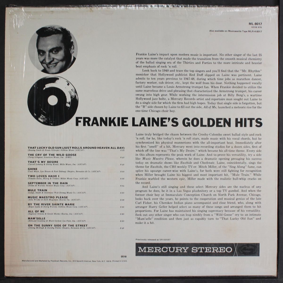 golden hits by FRANKIE LAINE