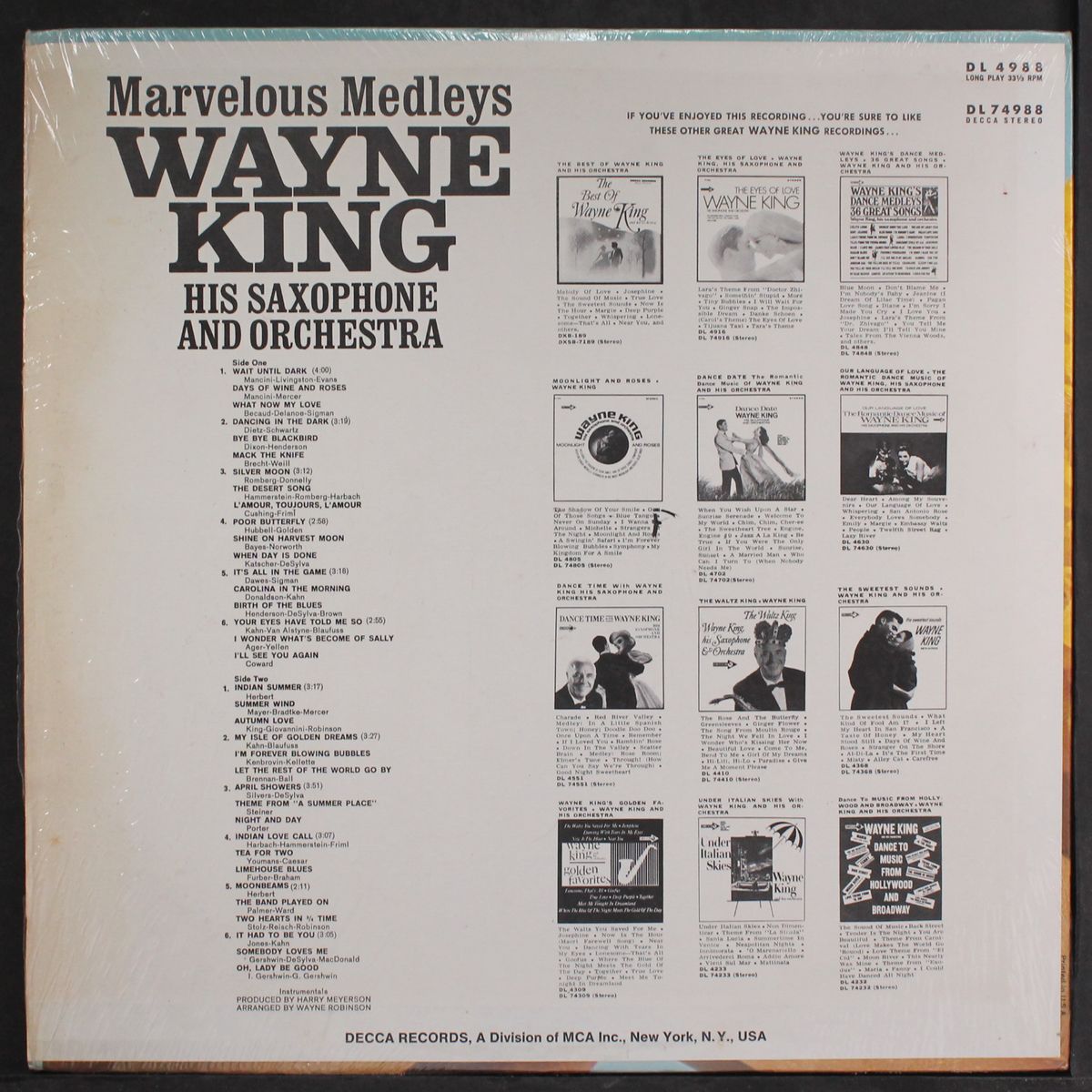 marvelous medleys by WAYNE KING