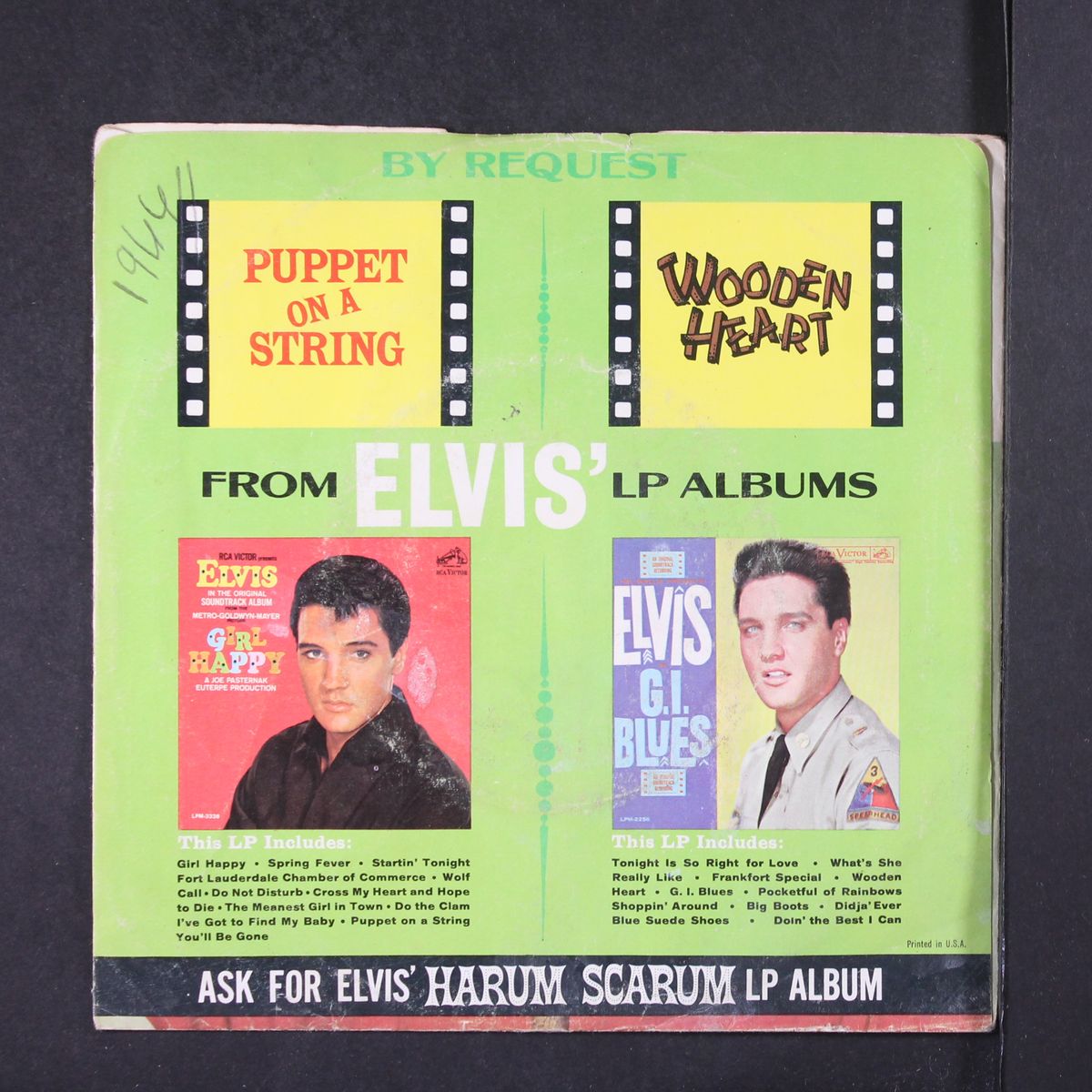 puppet on a string by ELVIS PRESLEY